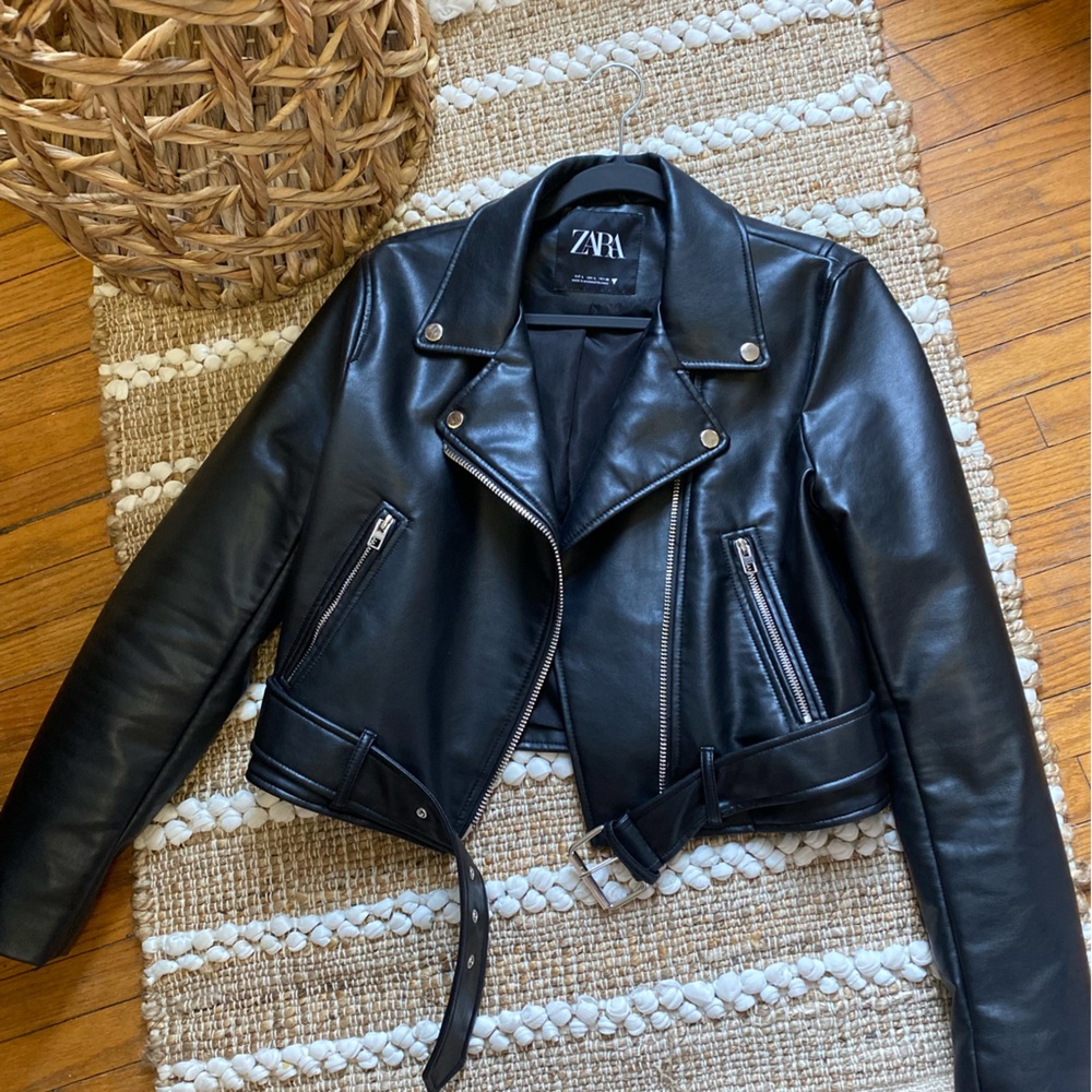 Zara Leather Coat